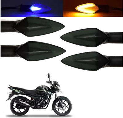 COMICAL Front, Rear LED Indicator Light for Bajaj Universal For Bike(Blue, Yellow)