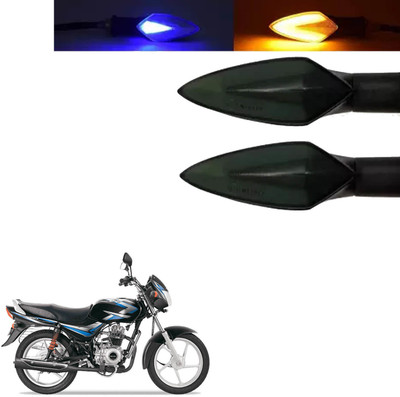 COMICAL Front, Rear LED Indicator Light for Bajaj CT 100(Blue, Yellow)