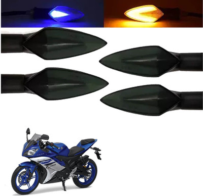 COMICAL Front, Rear LED Indicator Light for Yamaha R15(Blue, Yellow)