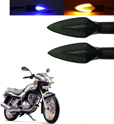 COMICAL Front, Rear LED Indicator Light for TVS Fiero F2(Blue, Yellow)