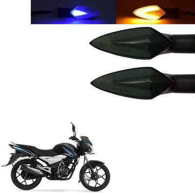 COMICAL Front, Rear LED Indicator Light for Bajaj Discover 100(Blue, Yellow)