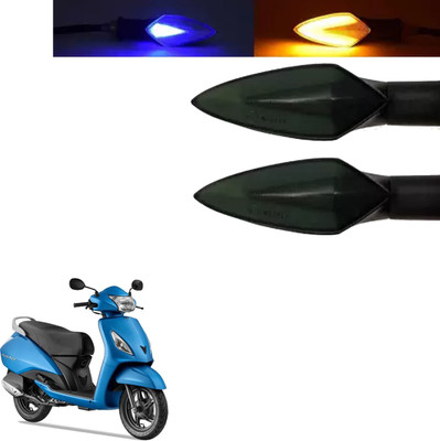 COMICAL Front, Rear LED Indicator Light for TVS Jupiter(Blue, Yellow)