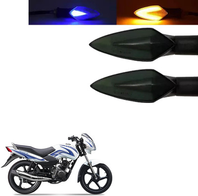 COMICAL Front, Rear LED Indicator Light for TVS Star Sport(Blue, Yellow)