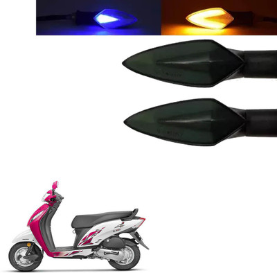 COMICAL Front, Rear LED Indicator Light for Honda Activa i(Blue, Yellow)