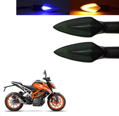 COMICAL Front, Rear LED Indicator Light for KTM Duke 390(Blue, Yellow)