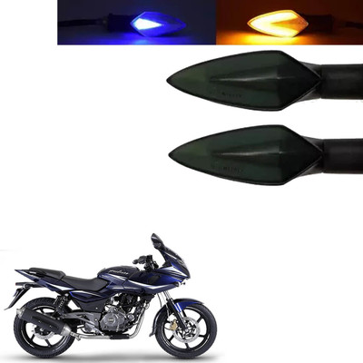 COMICAL Front, Rear LED Indicator Light for Bajaj Pulsar 220(Blue, Yellow)