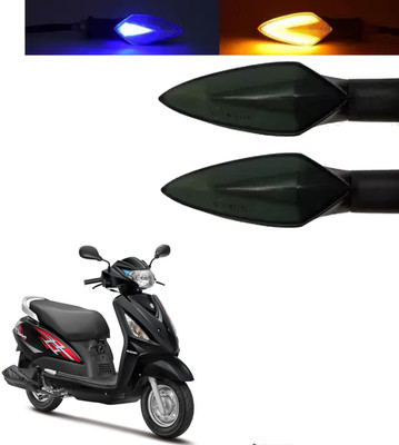 COMICAL Front, Rear LED Indicator Light for Suzuki Swish 125(Blue, Yellow)
