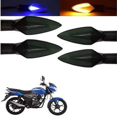 COMICAL Front, Rear LED Indicator Light for Bajaj Discover 100 DTS-i(Blue, Yellow)