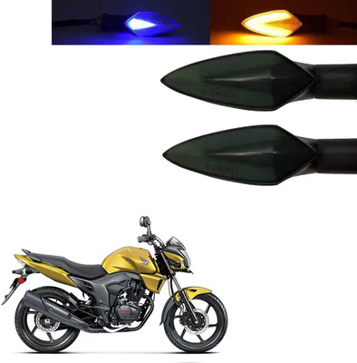 COMICAL Front, Rear LED Indicator Light for Honda CB Trigger(Blue, Yellow)