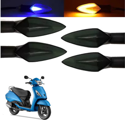 COMICAL Front, Rear LED Indicator Light for TVS Jupiter(Blue, Yellow)