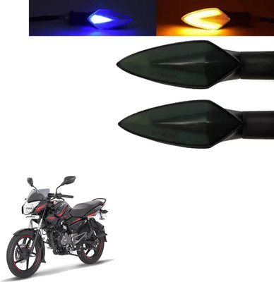 COMICAL Front, Rear LED Indicator Light for Bajaj Pulsar 135 LS(Blue, Yellow)