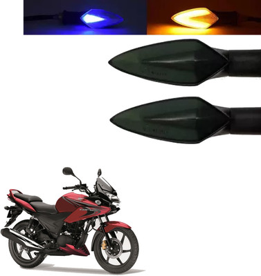 COMICAL Front, Rear LED Indicator Light for Honda CBF 125(Blue, Yellow)