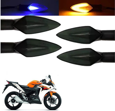 COMICAL Front, Rear LED Indicator Light for Honda CBR 150R(Blue, Yellow)