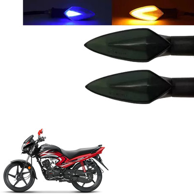 COMICAL Front, Rear LED Indicator Light for Honda Dream Yuga(Blue, Yellow)