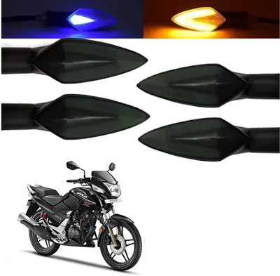 COMICAL Front, Rear LED Indicator Light for Hero CBZ Xtreme(Blue, Yellow)
