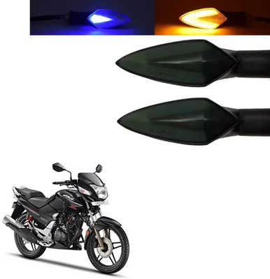 COMICAL Front, Rear LED Indicator Light for Hero CBZ Xtreme(Blue, Yellow)