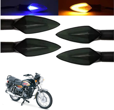 COMICAL Front, Rear LED Indicator Light for TVS Max 4R(Blue, Yellow)