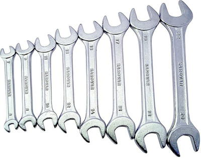 STONE Double Open end Spanner Set (Nickel Chrome Coated Finish 8-Pieces) Double Open end Spanner Set (Nickel Chrome Coated Finish 8-Pieces) Double Sided Open End Wrench(Pack of 1)