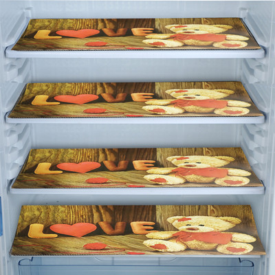 Aradent Fridge Mat(Width: 30 cm, Multipurpose Set of 4 Pcs)