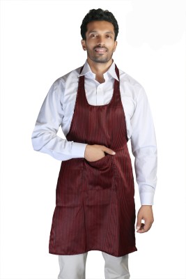 Laxmidas ENTERPRISES Polyester Chef's Apron - Free Size(Maroon, Single Piece)