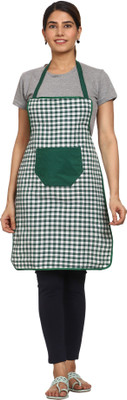 JMI Polyester Chef's Apron - Free Size(Green, Single Piece)