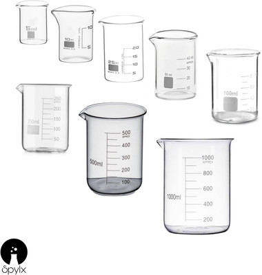 Spylx 500 ml Measuring Beaker(Pack of 8)