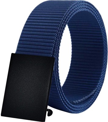 HENEDA Men Casual Blue Nylon Belt