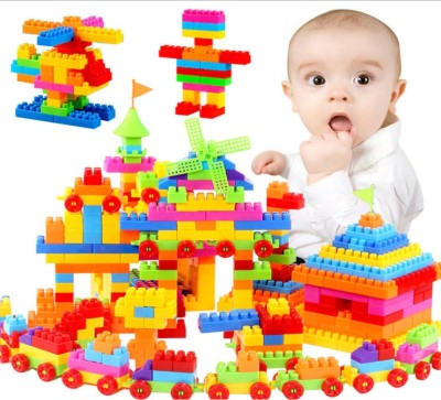 Cyrus SUPER SELLING 100 Pcs Building Blocks Creative Learning Educational Blocks(Multicolor)