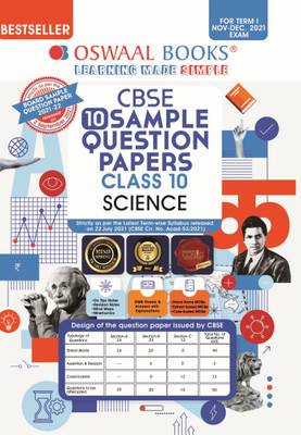 Oswaal Cbse Sample Question Papers Class 10 Science Book (for Term I Nov-Dec 2021 Exam)(English, Paperback, unknown)