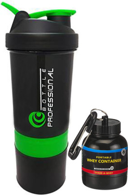 TRUE INDIAN 500 ml Plastic Shaker(Pack of 2, Green)