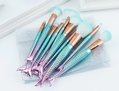 baalshree upharshree FISH SOFT NYLON BRISTLES BEAUTY BRUSH ( PACK OF 10) MULTICOLOR(Pack of 10)