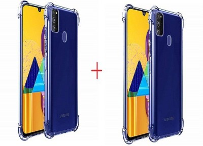 INT Bumper Case for samsung galaxy m21/m30s bumper back cover(Transparent, Shock Proof, Silicon)