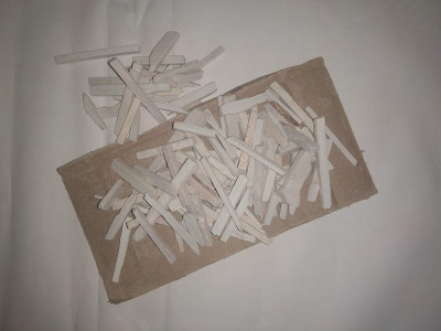 juturus White Mixed Broken Slate Pencils 400g Writing Chalk Chalk(60 Sticks)