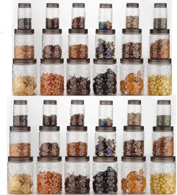 The Grow More Plastic Grocery Container Airtight Transparent Jar Grocery Container Storage Container sets Storage Jar Containers Combo Masala Boxes Freezer Safe Idle for Kitchen Storage Box Container For Tea Coffee & Sugar Container, Food, Grain, Rice, Pasta, Pulses, Pickle Container, Spices Contain