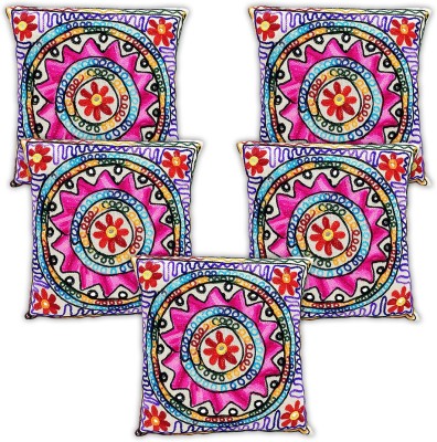 rajkanya enterprises Cotton Cushions Cover(Pack of 5, 41 cm*41 cm, Multicolor)