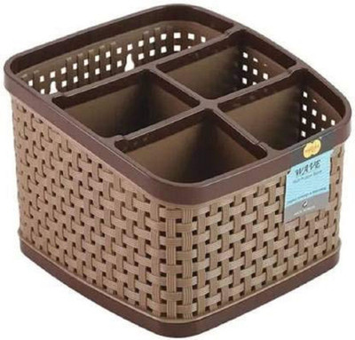 PuthaK Empty Cutlery Holder Case(Brown  Holds 30 Pieces)