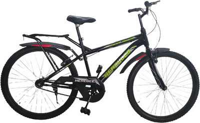 HERCULES Ranger Bicycle Carrier Single Speed Sports Cycle 26 T (inch) Hybrid Cycle/City Bike(Single Speed, Black, Rigid)
