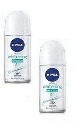 NIVEA Whitening Sensitive Roll on 50ml Each For Women Pack of 2 Deodorant Roll-on  -  For Women(100 ml, Pack of 2)