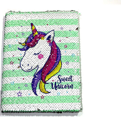 Toyshala Unicorn Dairy A5 Diary Ruled 100 Pages(Multicolor)