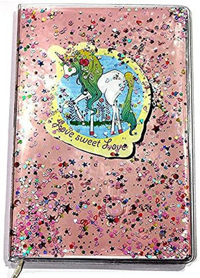 Toyshala Unicorn Dairy A5 Diary Ruled 100 Pages(Multicolor)