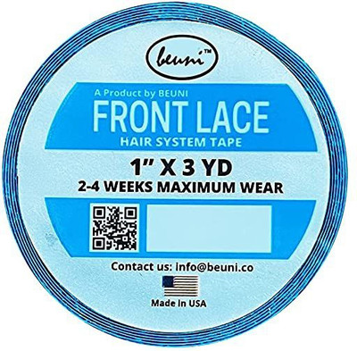 BEUNI Front Lace Support Double Sided Tape - Long Bonding Hold for Wigs and Hair Extensions - Good Strong Flexible Grip - Hair Patch Tape (1 x 3YD) Drafting Tape(1 inch x 274 cm) BEUNI Front Lace Support Double Sided Tape - Long Bonding Hold for Wigs and Hair Extensions - Good Strong Flexible Grip - Hair Patch Tape (1 x 3YD) Drafting Tape(1 inch x 274 cm)
