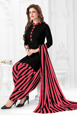 DUTT TEXTILE Crepe Printed Salwar Suit Material