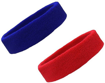 Uniqon Combo Of 2 Pcs Multicolor Men & Women Running/fitness/yoga/workout/gym Sweat Head Aerobic Band(Pack of 2)