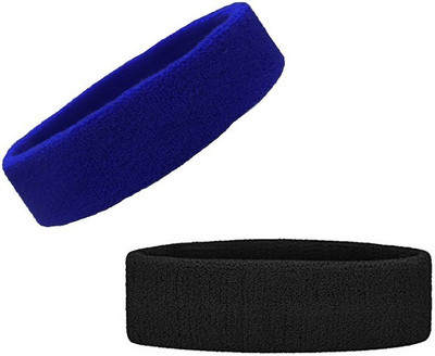 Adhvik Combo Of 2 Pcs Multicolor Men & Women Running/fitness/yoga/workout/gym Sweat Head Fitness Band(Pack of 2)