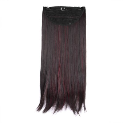 STREAK STREET Clip-In 24'' Burgundy Straight  Extensions Hair Extension