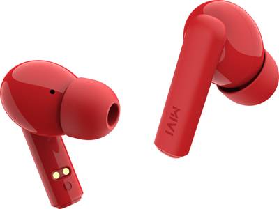 Mivi Duopods F30 with 42 hours battery Fast Charging TWS Bluetooth Headset  (Red, True Wireless)