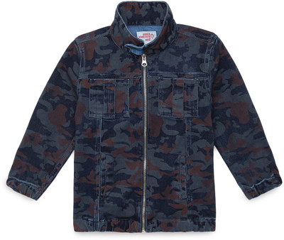 Under Fourteen Only Full Sleeve Self Design Boys Jacket