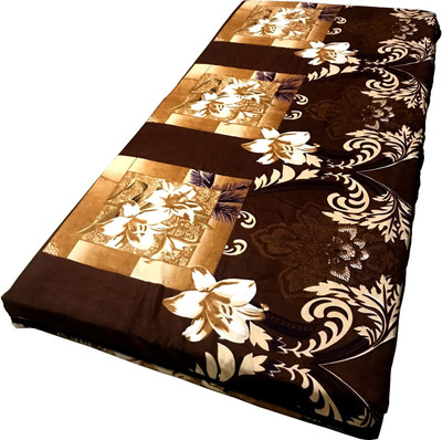 GriinViztal Zippered Single Size Breathable Mattress Cover(Brown)