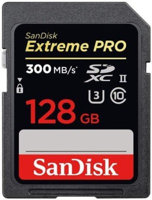 SanDisk Extreme Pro 128 GB SDHC UHS-I Card Class 10 300 Mbps  Memory Card