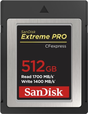 SanDisk Extreme Pro 512 GB Type B UHS Class 3 1500 MB/s  Memory Card